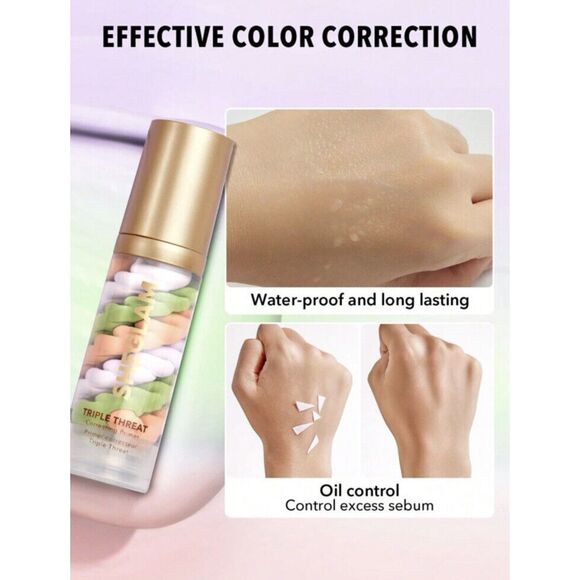 SHEGLAM Triple Threat Color Correcting Primer 3-in-1 Dullness & Dark Spot - Picture 3 of 4